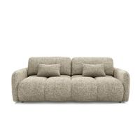 SOFA Vittoria 3 Sitzplätze Beige meliert - Beige, Holz (236/95/121cm) - Petits-meubles