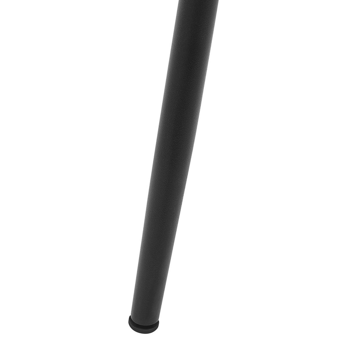 ESSZIMMERSTUHL 2er-Set Kunststoff Schwarz Canton - Schwarz, Kunststoff/Metall (46/86/52cm) - Beliani