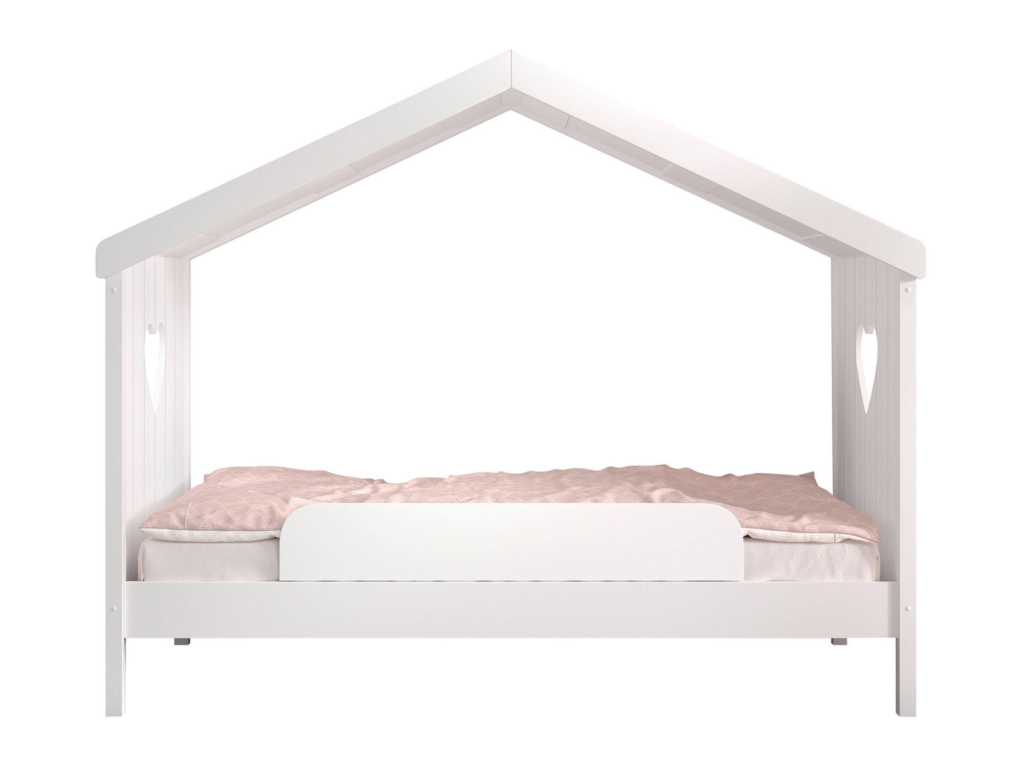HAUSBETT 2 Kamila 213x172x99 aus Massivholz+MDF in Weiß - Weiß, Holz (90/200cm) - 58aufmkessel