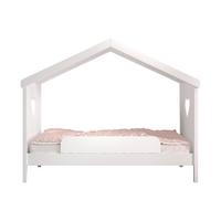 HAUSBETT 2 Kamila 213x172x99 aus Massivholz+MDF in Weiß - Weiß, Holz (90/200cm) - 58aufmkessel