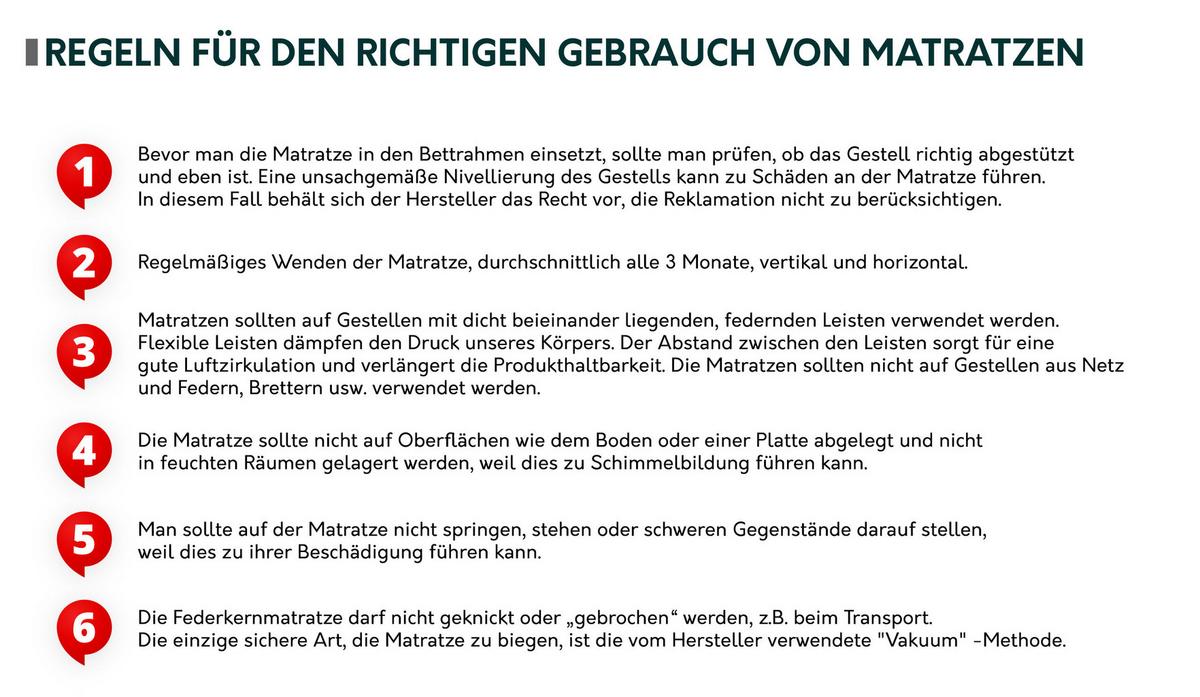 FEDERKERNMATRATZE Apollo 18 cm - Weiß, Textil (180/200cm) - MIRJAN24