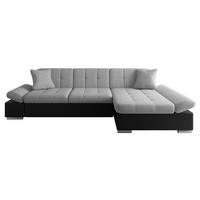 ECKSOFA Montana, Seite: Rechts - Schwarz/Grau, Holz/Textil (278/161cm) - MIRJAN24