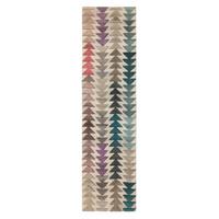 WOLLTEPPICH ESK, geometrisch, aus Wolle, Bunt, 60 x 230 cm - Multicolor, Textil (230/60cm) - KADIMA DESIGN