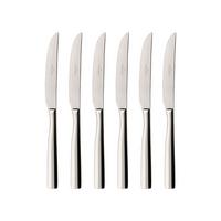 PIZZA-& STEAKMESSER Piemont silber 6er Set - Silberfarben, Metall - Villeroy & Boch
