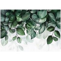 FOTOTAPETE Blätter Natur Grün Wohnzimmer Vlies Tapete 150x105 - Multicolor, Papier (150/105cm) - Wallarena