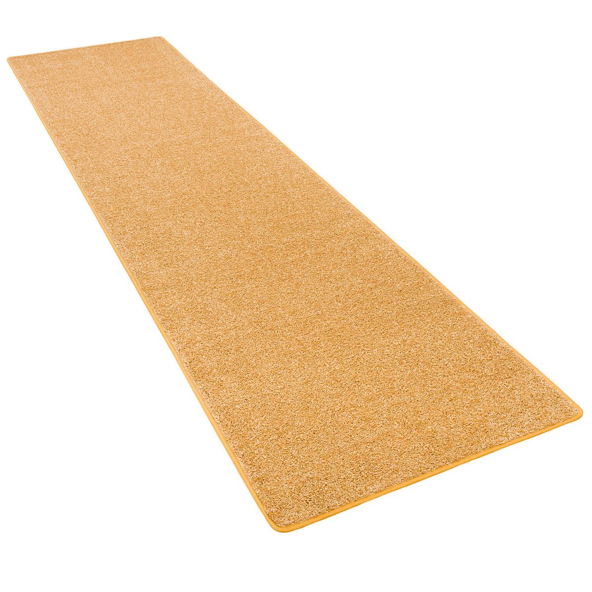 HOCHFLOR LANGFLOR TEPPICH LÄUFER COTTAGE - Currygelb, Textil (80/200cm) - Snapstyle