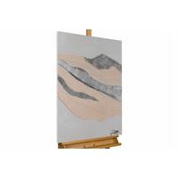 ACRYLBILD HANDGEMALT 60/90 cm - Beige/Grau, Holz/Textil (60/90cm) - KUNSTLOFT