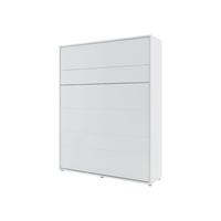 SCHRANKBETT Bed-Concept BC-12 160x200 mit zwei LED-Lampe - Weiß/Grau, Holz/Holzwerkstoff (160/200cm) - MIRJAN24