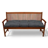 BANKPOLSTER Flair BK 150/50/8cm Graphitgrau - Graphitfarben, Textil (50/8/150cm) - Beautissu 