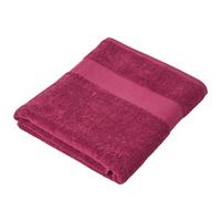 BADETUCH Essential bordeaux 100/150 cm - Bordeaux, Textil (100/150cm) - Homescapes