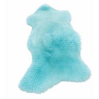 LAMMFELL Öko bunt gefärbt weich Fell Teppich Türkis ca. 90 cm - Türkis, Fell (50/90cm) - Provellus