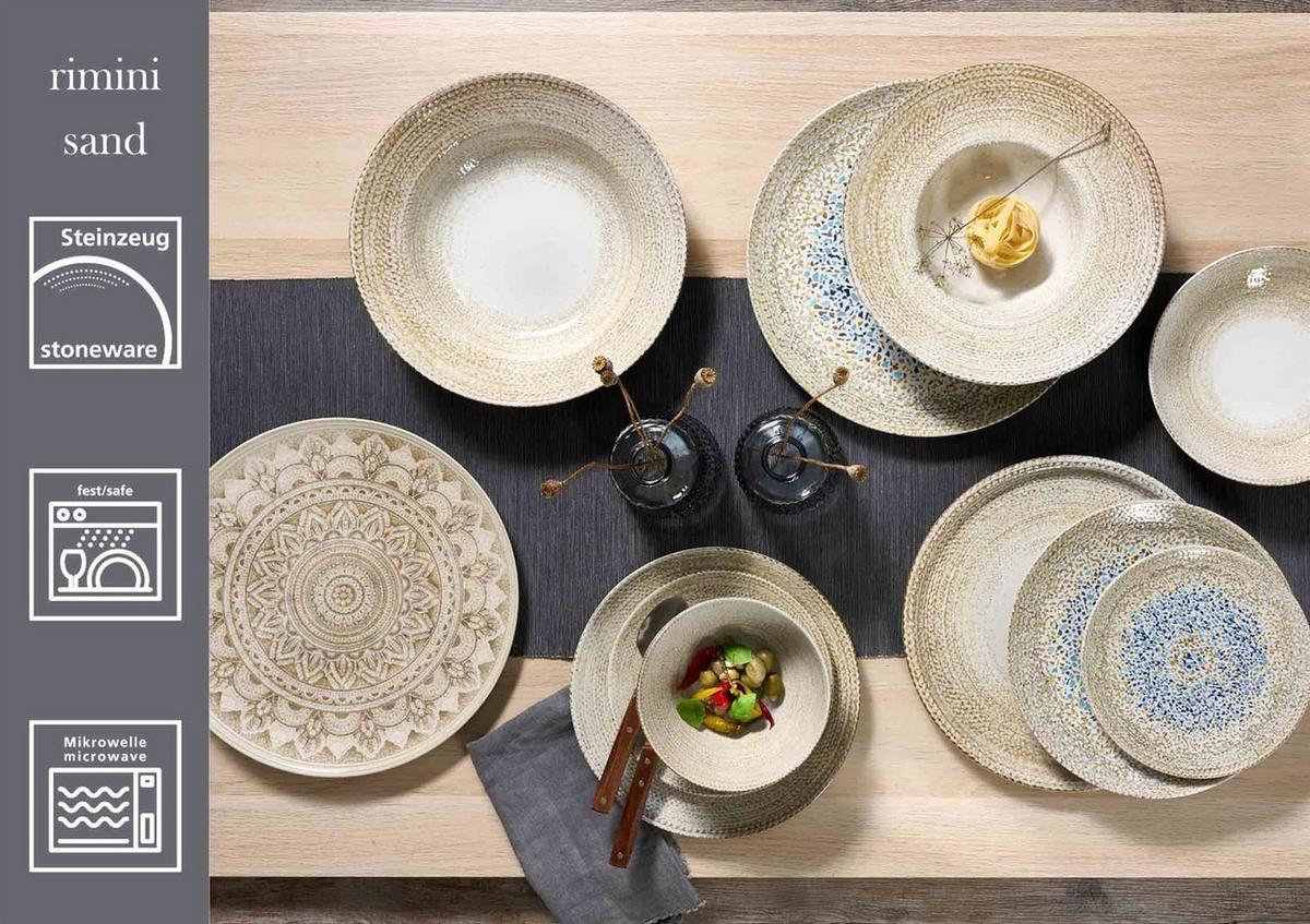 TAFELSERVICE Rimini beige 12-tlg. - Beige, Keramik (2/2/2cm) - Ritzenhoff Breker