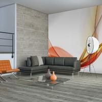 VLIESTAPETE Weiß 400/309 cm - Rot/Weiß, Textil (400/1cm) - KUNSTLOFT