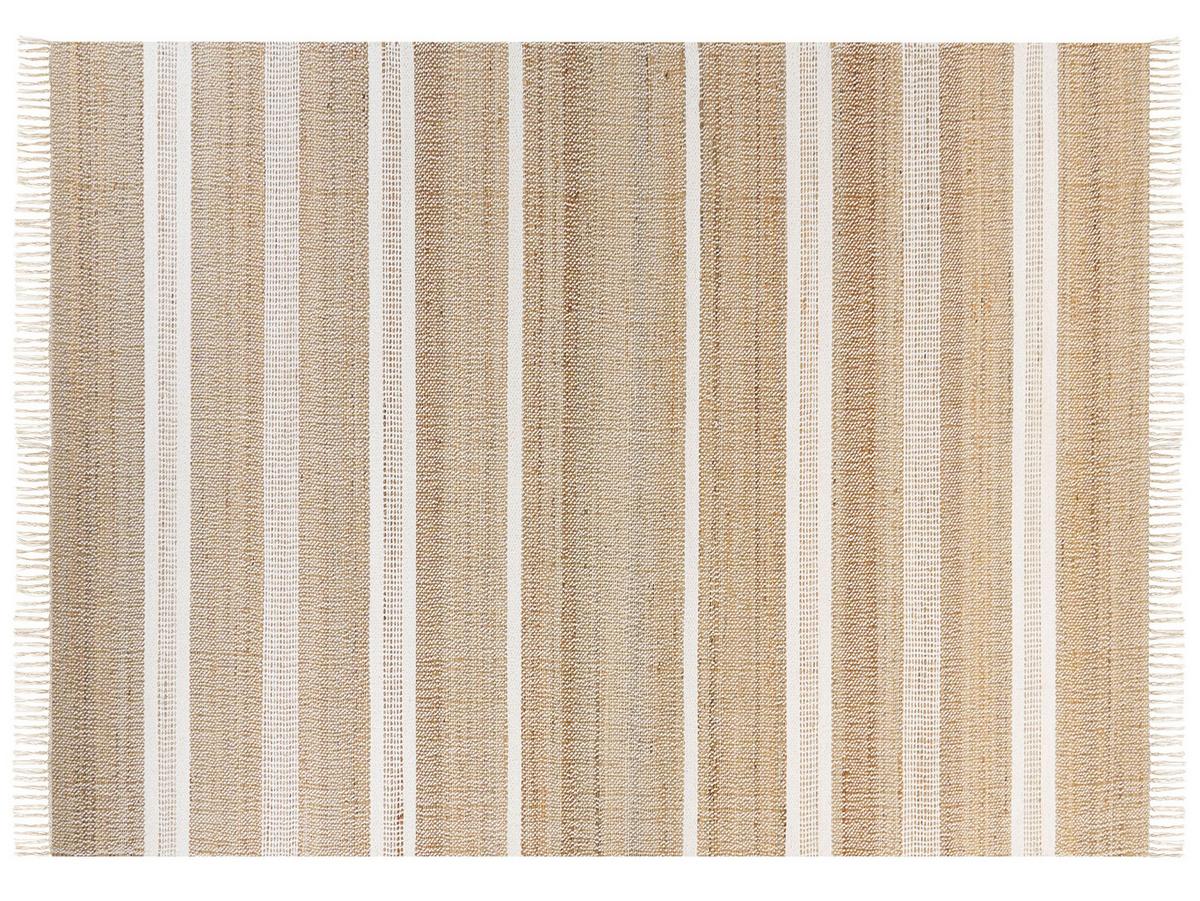 TEPPICH geflochten Talpur 230/160 cm - Beige, Naturmaterialien (160/230cm) - Beliani