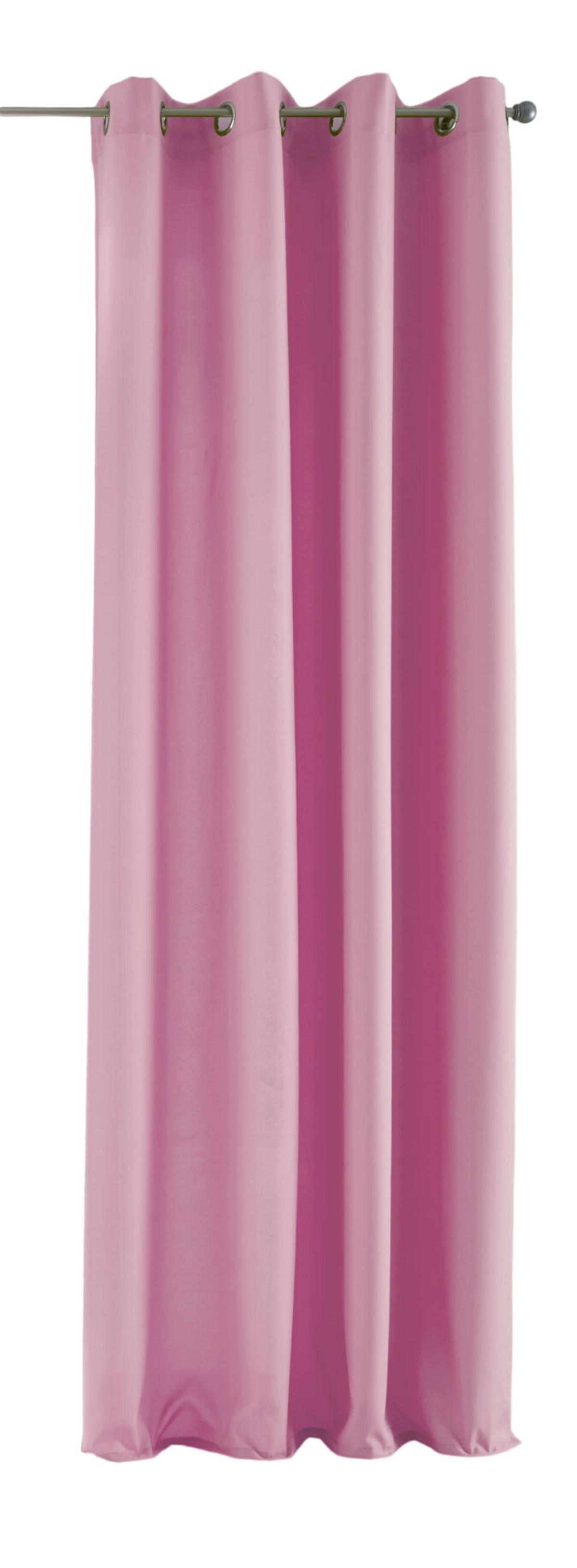 VORHANG PALERMO HxB 175x140 cm Rosa - Rosa, Textil (140/175/1cm) - Gardinenbox