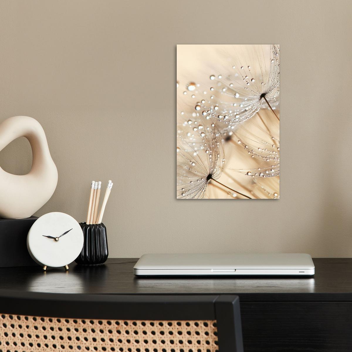 POSTER Löwenzahn - Abstrakt - Natur - Beige Room Decor 20x30 cm - Braun, Papier (20/30/0.1cm) - MuchoWow