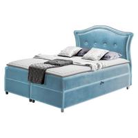 BOXBETT Bedran Lux - H3 - Hellblau, Holz (120/200cm) - MIRJAN24