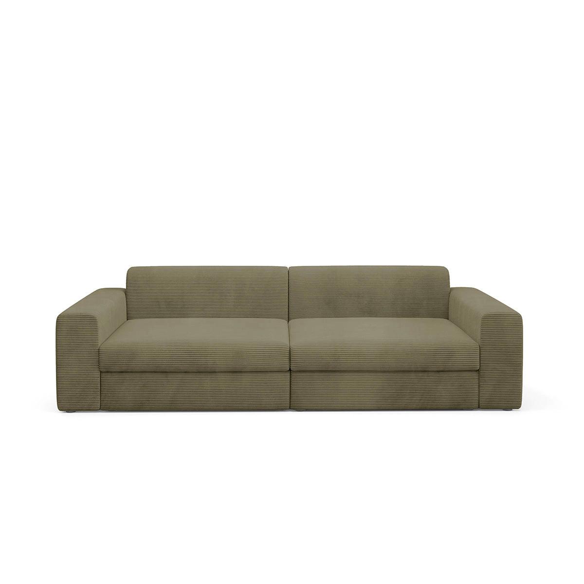 SOFA Paola 3 Sitzplätze Grün - Grün, Holz (272/86/120cm) - Petits-meubles