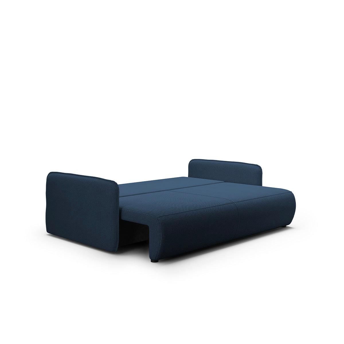 SOFA Claudio 3 Sitzplätze Dunkelblau - Blau, Holz (216/86/105cm) - Petits-meubles