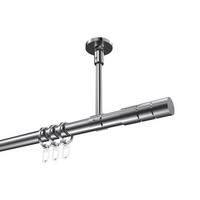 GARDINENSTANGE Sonette Elanto 100 cm, 1-läufig, 20 mm Ø Chrom - Chromfarben, Metall (100cm) - INTERDECO