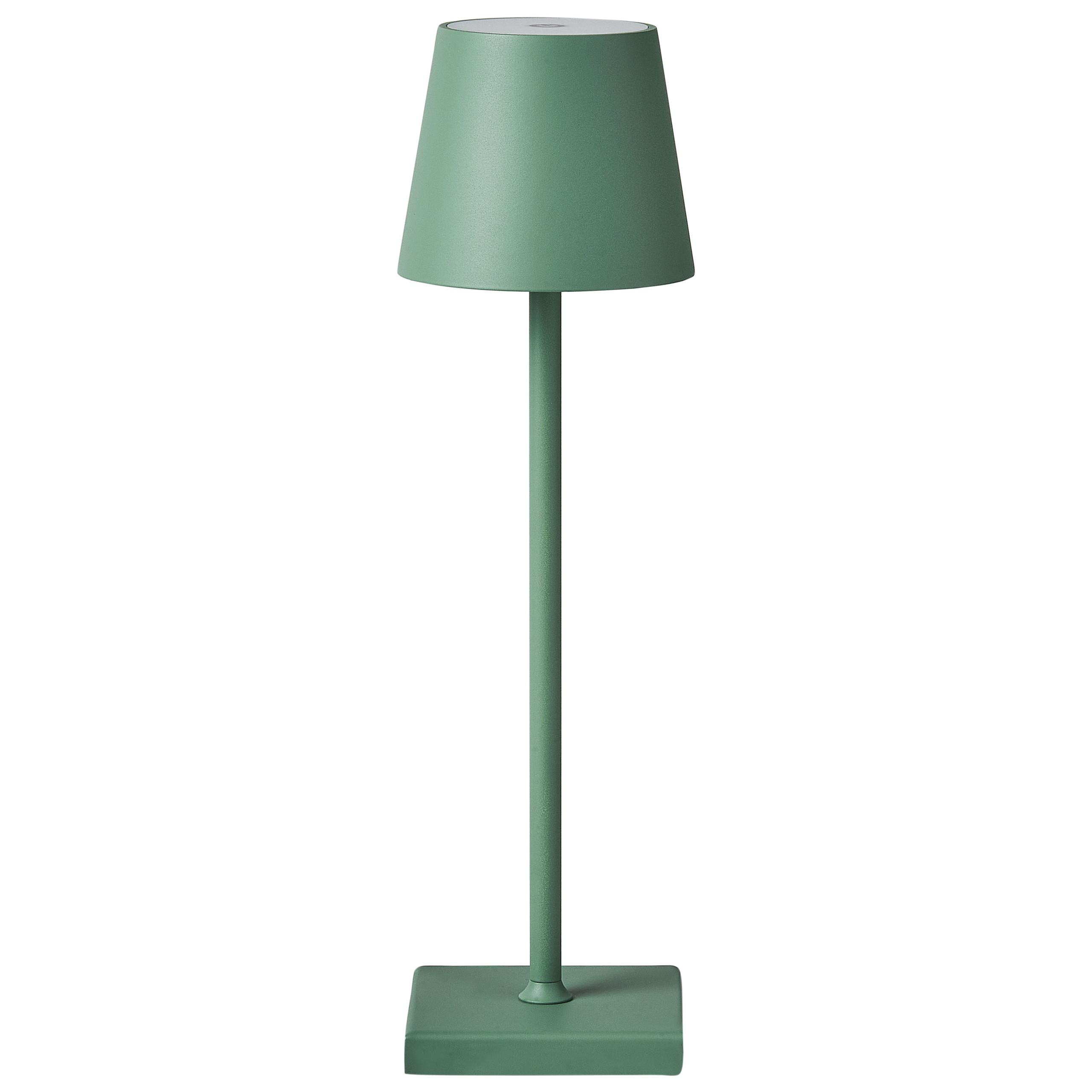 LED-TISCHLEUCHTE Grün Baceiro - Grün, Metall (10/10/38cm) - Beliani