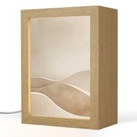 TISCHLEUCHTE Beige - Natur - Abstrakt - Modern 15x20 cm - Champagner, Holzwerkstoff (8/15/20cm) - OnlyWow