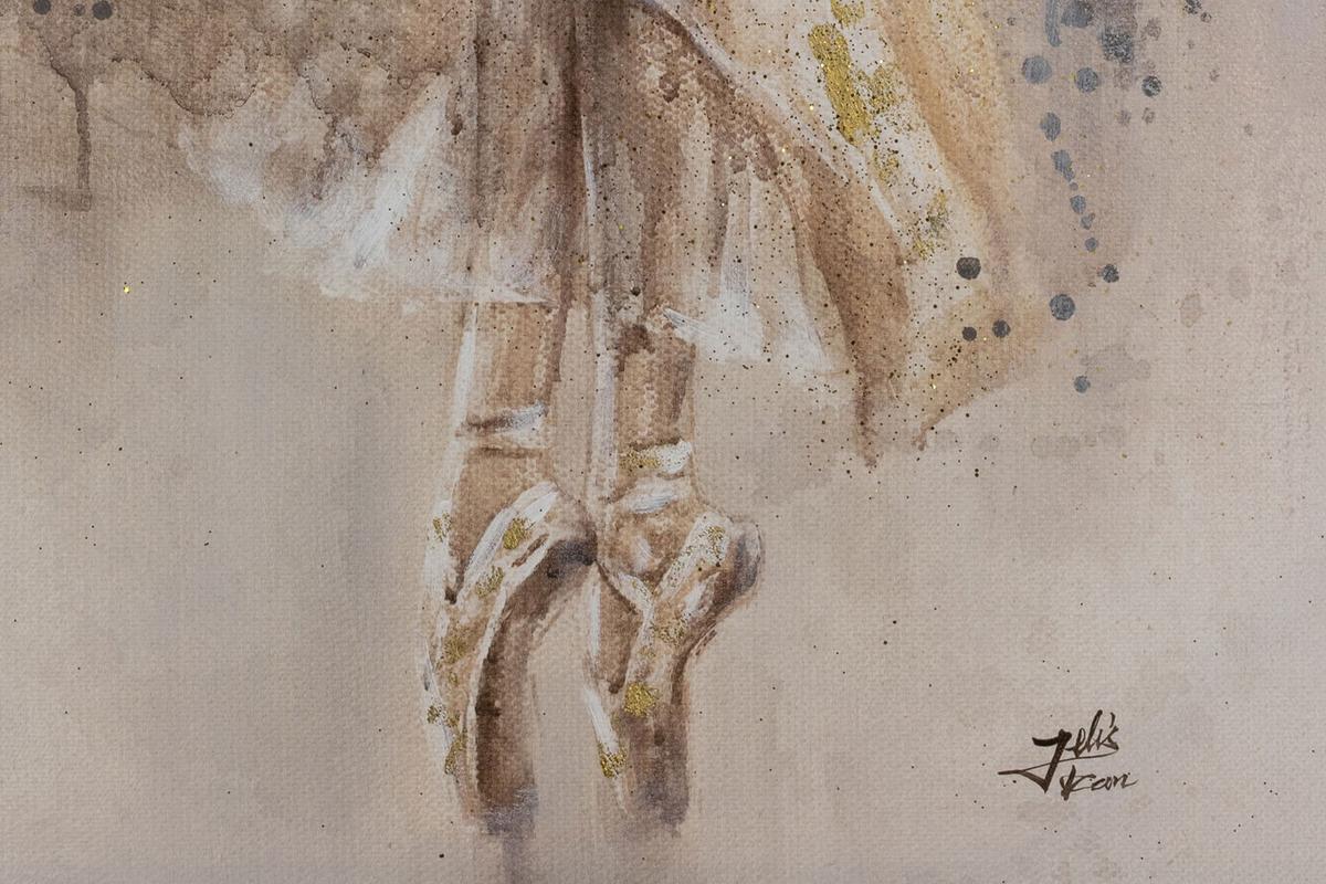 ACRYLBILD HANDGEMALT 60/90 cm - Beige, Holz/Textil (60/90cm) - KUNSTLOFT
