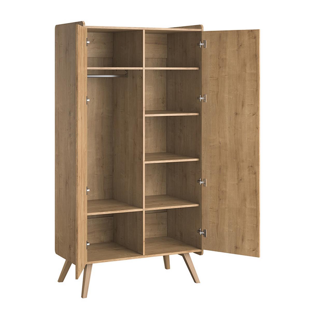 BABYZIMMER 2-teilig Holz - Braun, Holzwerkstoff (100/90/58cm) - Petits-meubles