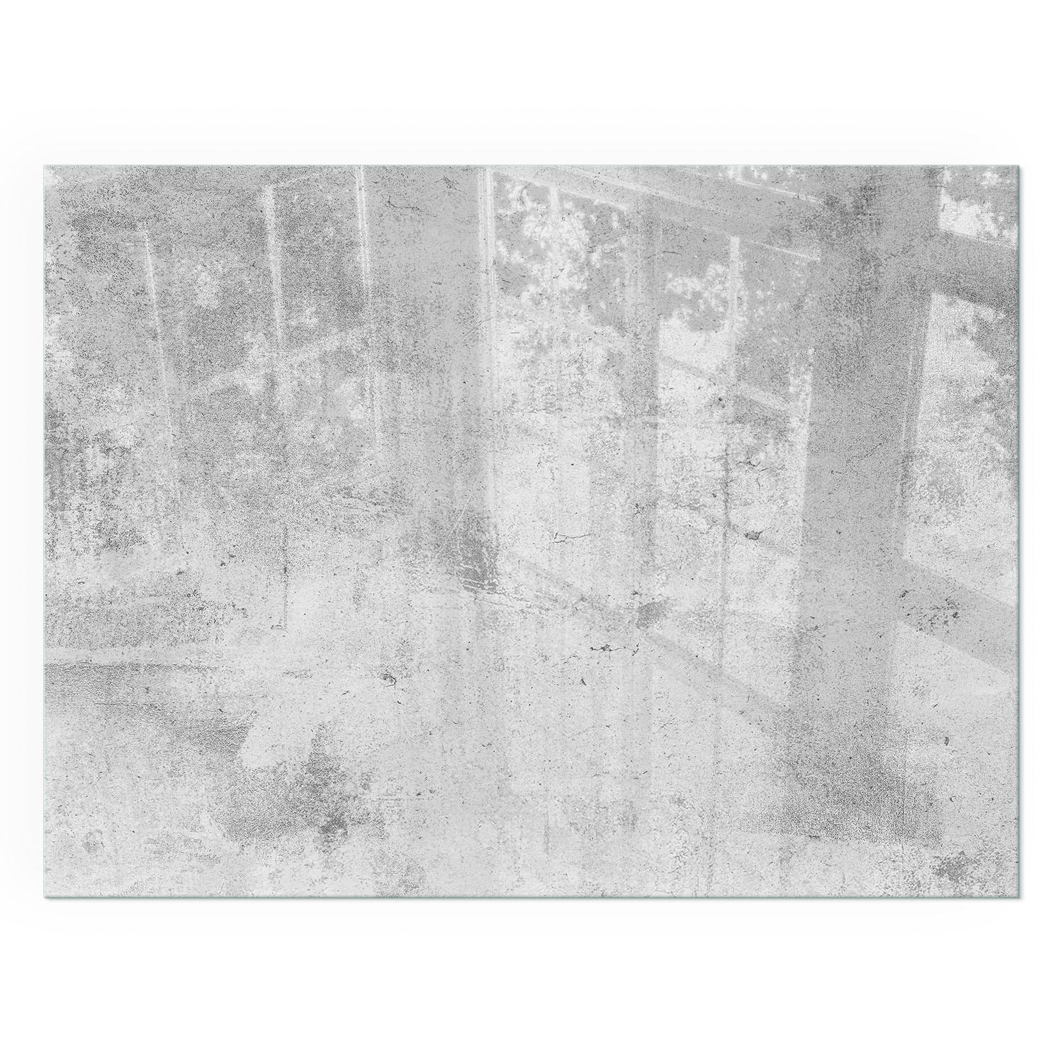 GLASPLATTE für Kamin 80x60 cm - Grau, Glas (80/60/0.4cm) - TULUP