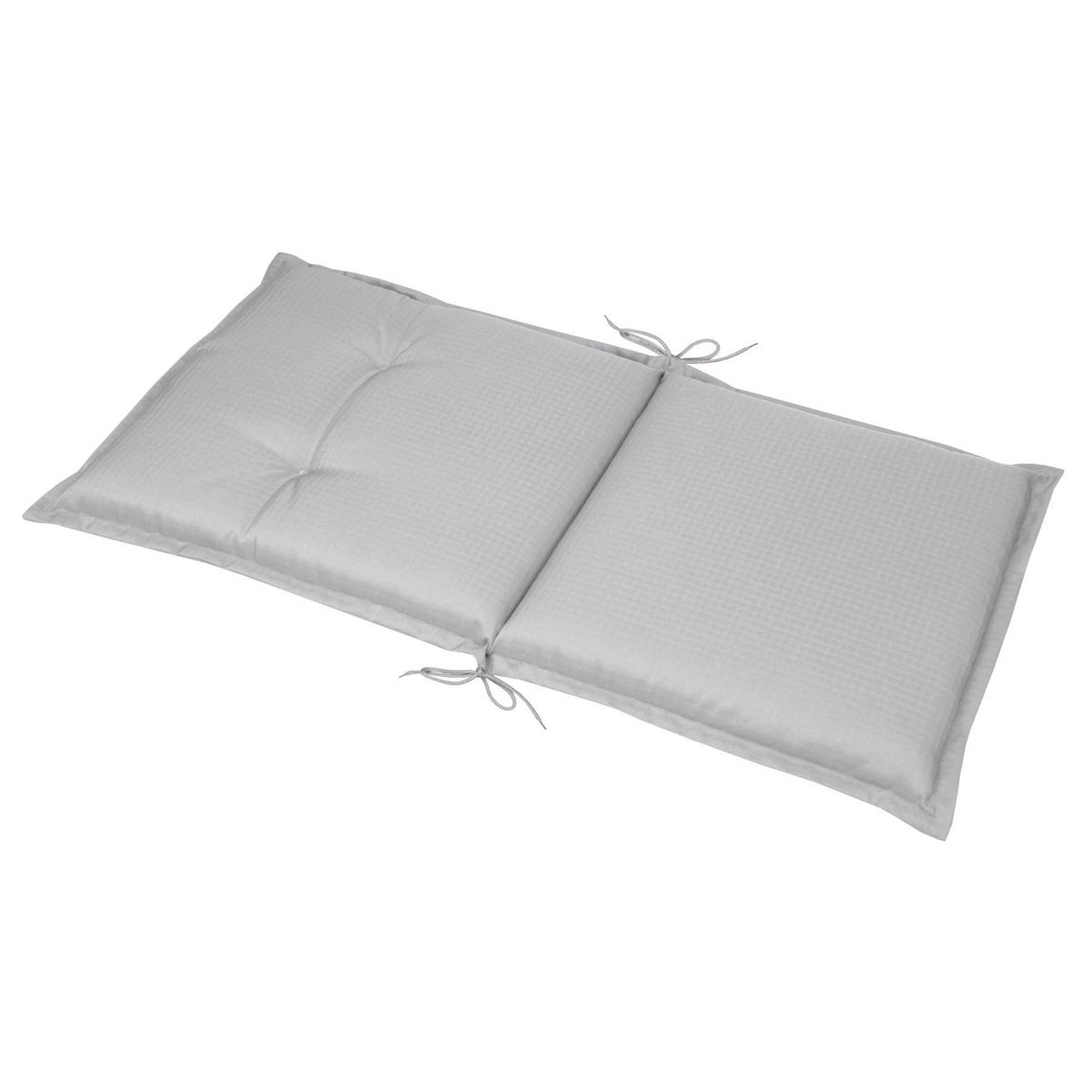 NIEDERLEHNERAUFLAGE Flair NL 100/50/8cm Hellgrau (6tlg) - Hellgrau, Textil (50/6/100cm) - Beautissu 