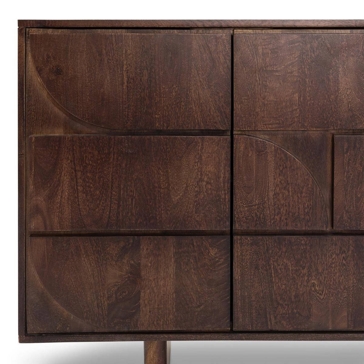 SIDEBOARD MAWARI braun - Braun, Holz (170/81/45cm) - IDIMEX