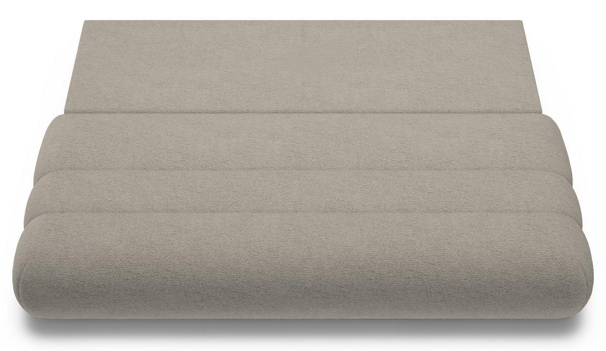 SCHLAFSOFA Arione 214 cm - Taupe/Schwarz, Kunststoff/Textil (214/74/104cm) - Selsey