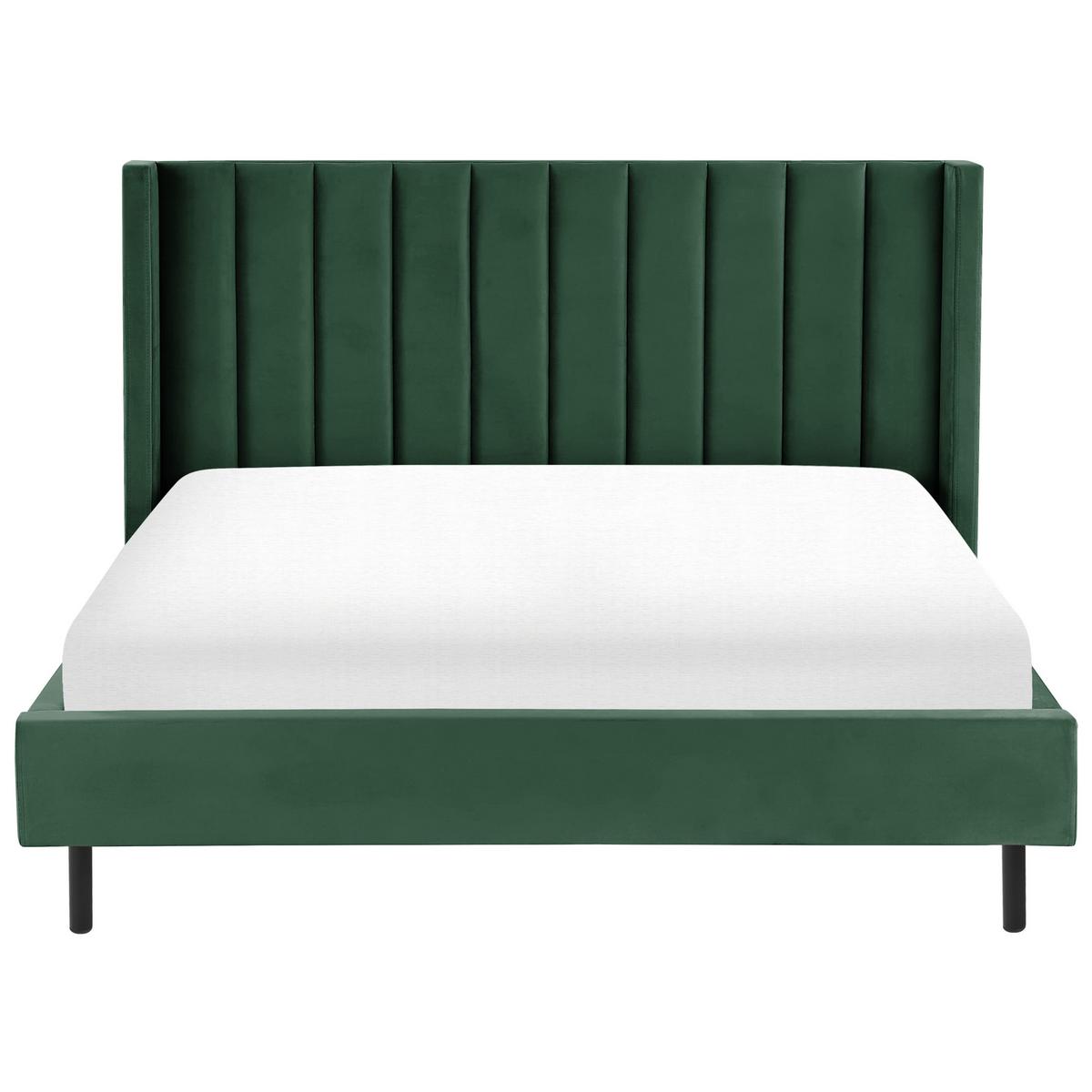 BETT mit Lattenrost 180x200 cm Grün Villette - Grün, Textil (180/200cm) - Beliani