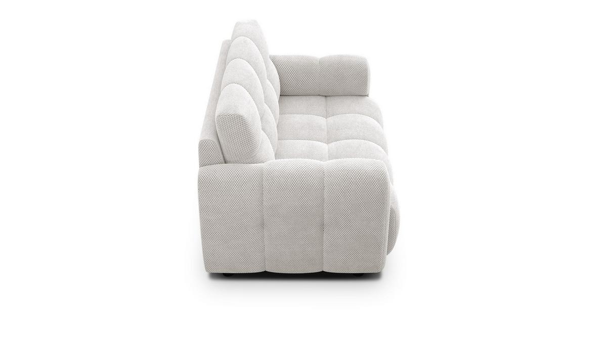 SOFA MELLOW 2-Sitzer, creme - Creme/Schwarz, Holz/Textil (153/87/98cm) - Wozimo