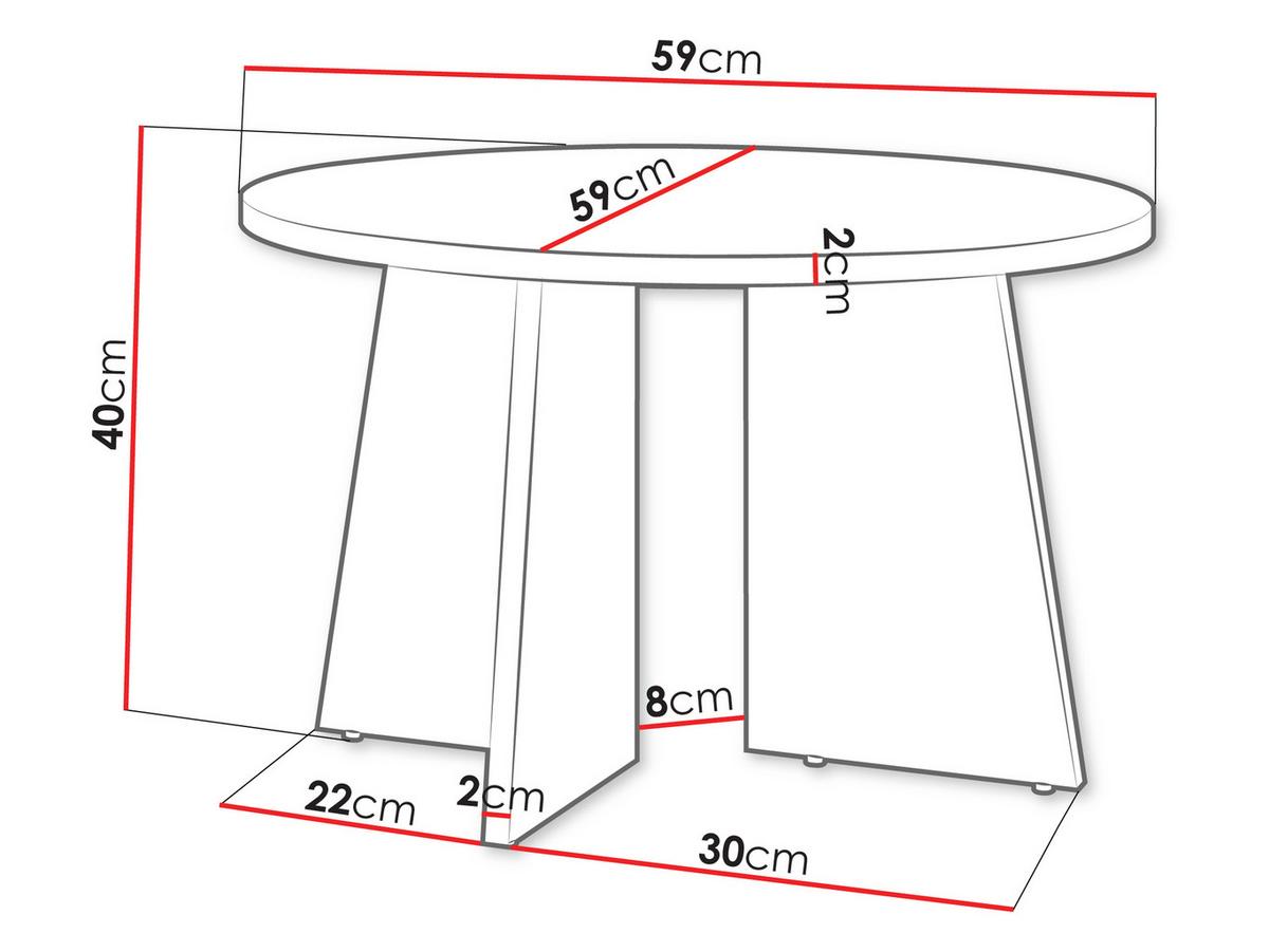 COUCHTISCH Aurena AU08 - Nussbaumfarben, Holzwerkstoff (59/59/40cm) - MIRJAN24