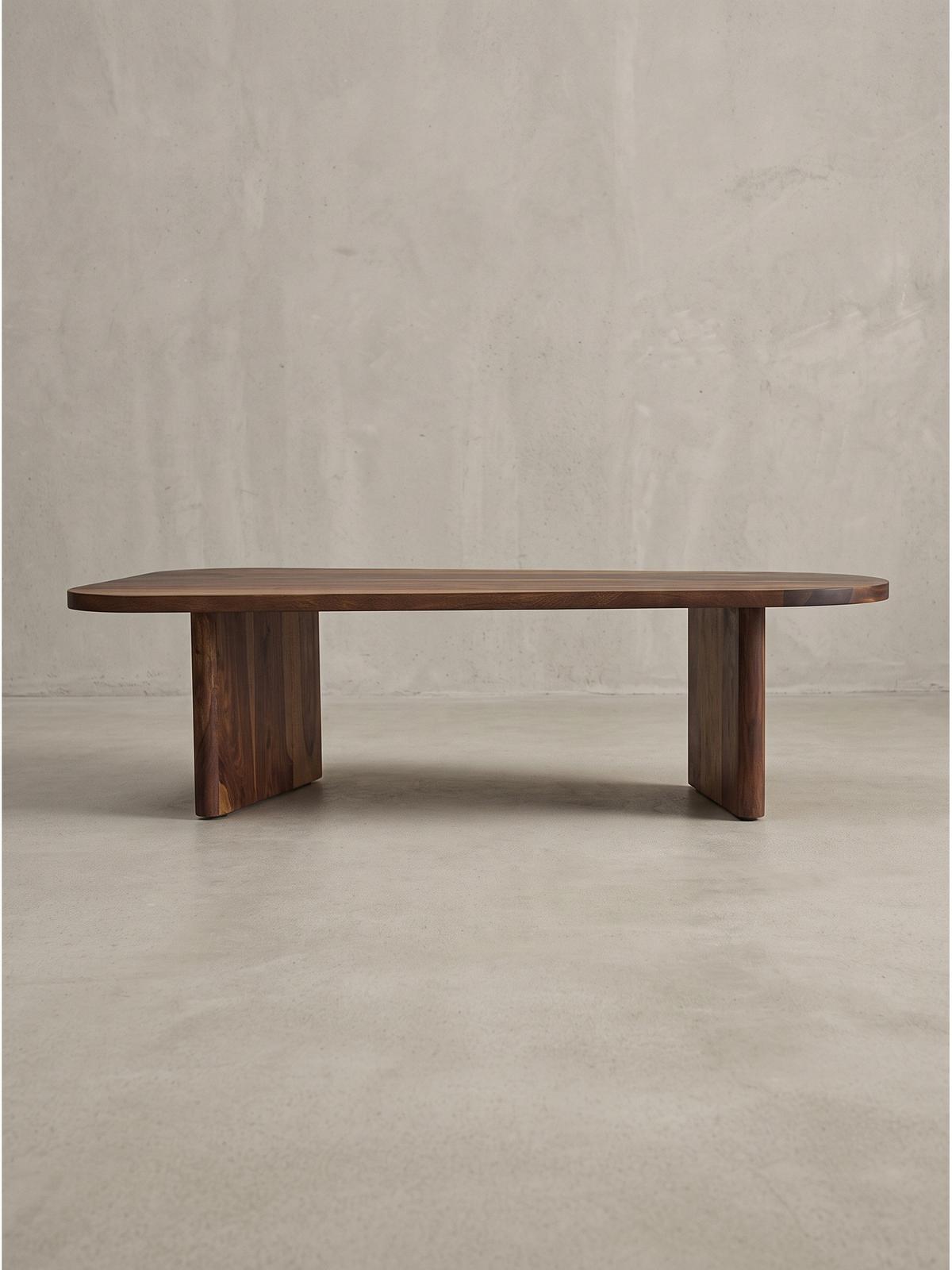 COUCHTISCH CAZORLA, Dunkles Massivholz, 120 x 60 x 32 cm - Braun, Holz (60/120/32cm) - KADIMA DESIGN