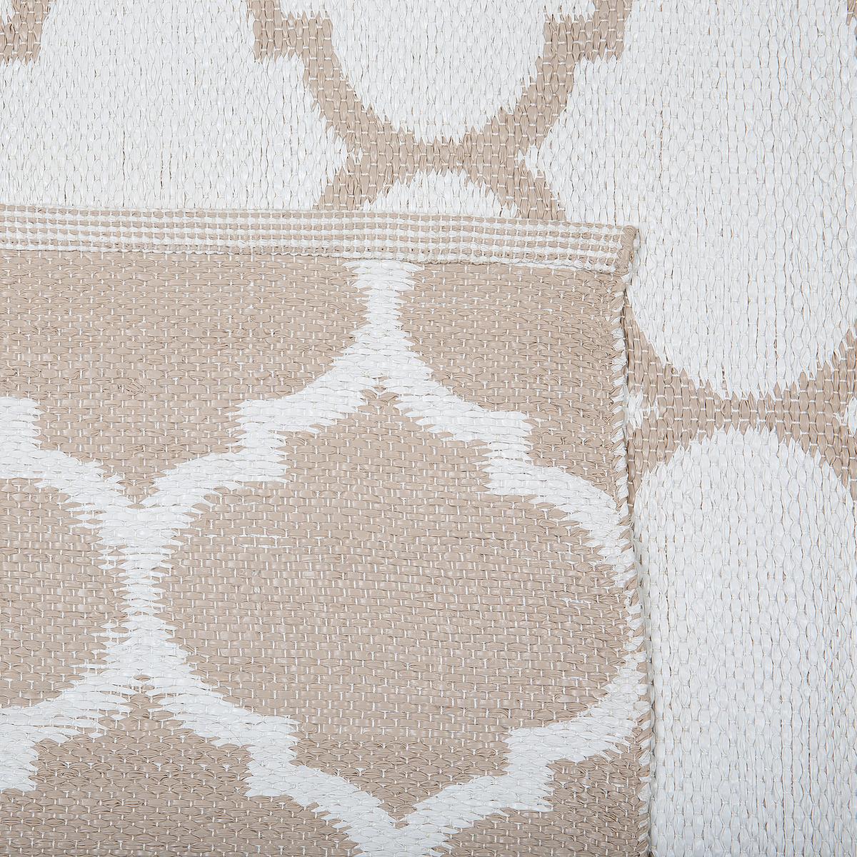 KURZFLOR-OUTDOOR-TEPPICH Aksu 200/140 cm - Weiß, Kunststoff (140/200cm) - Beliani