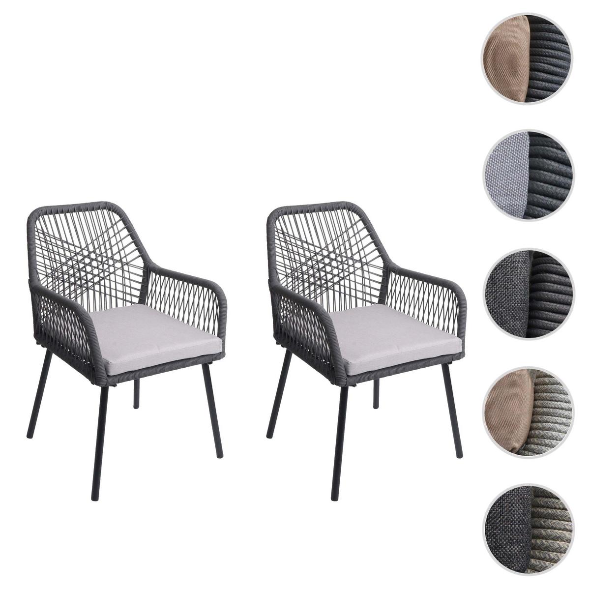 GARTENSTUHL AnthrazitGrau - Anthrazit, Textil (54/81/62cm) - MCW