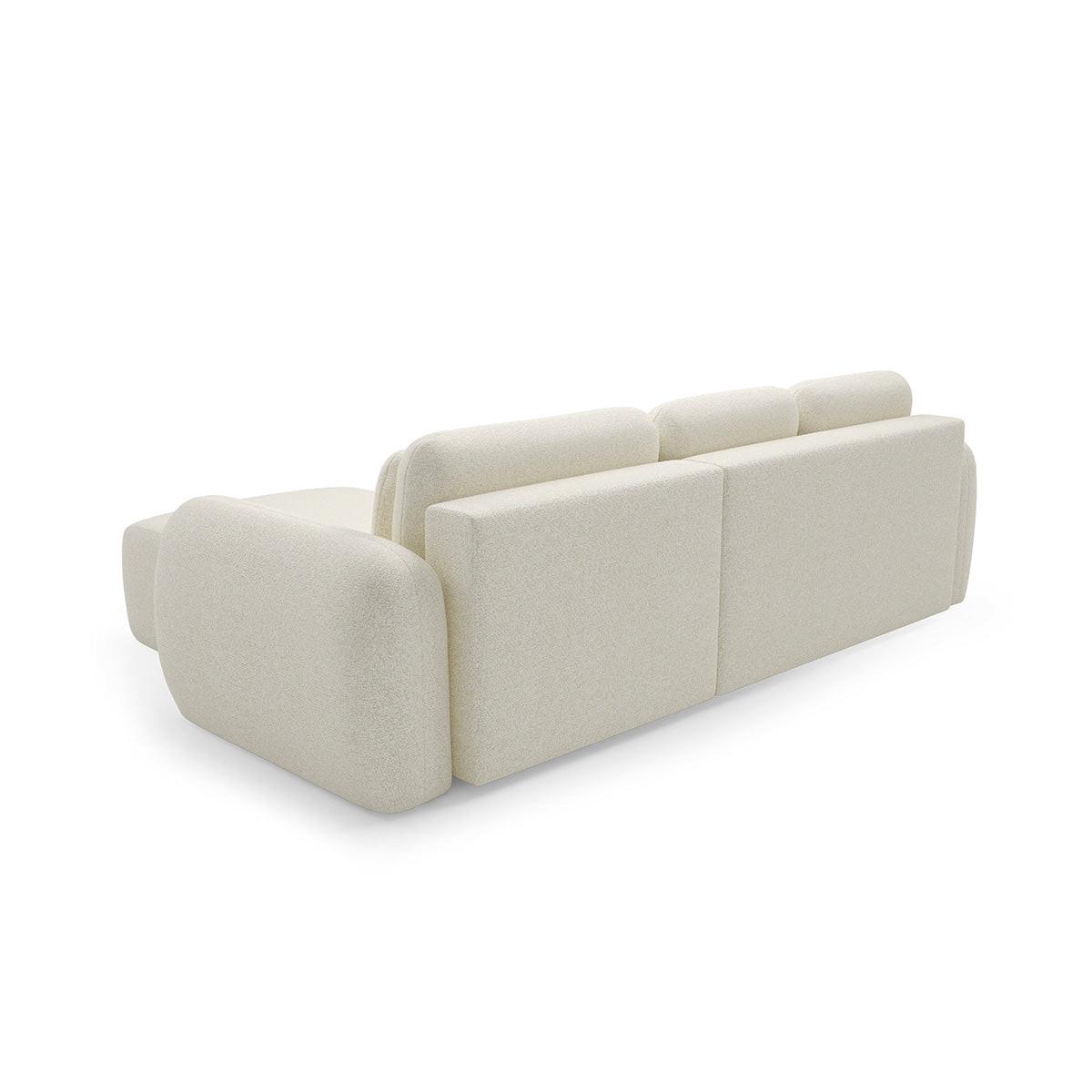 ECKSOFA Carmela 3 Sitzplätze Weiß - Weiß, Holz (304/190cm) - Petits-meubles