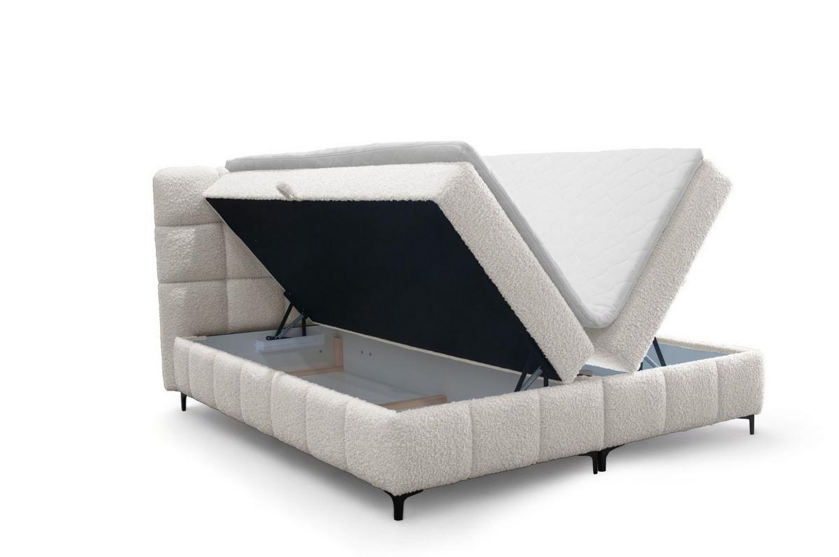 BOXBETT Sophie In Rolf - Anthrazit, Holzwerkstoff/Textil (180/200cm) - Fun Möbel