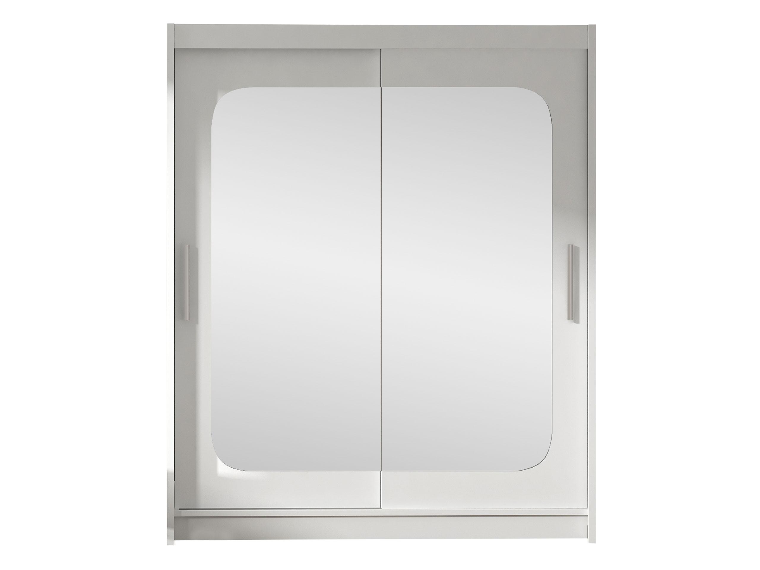 SCHWEBETÜRENSCHRANK Westa XII - Silberfarben/Weiß, Holzwerkstoff/Metall (150/200/58cm) - MIRJAN24