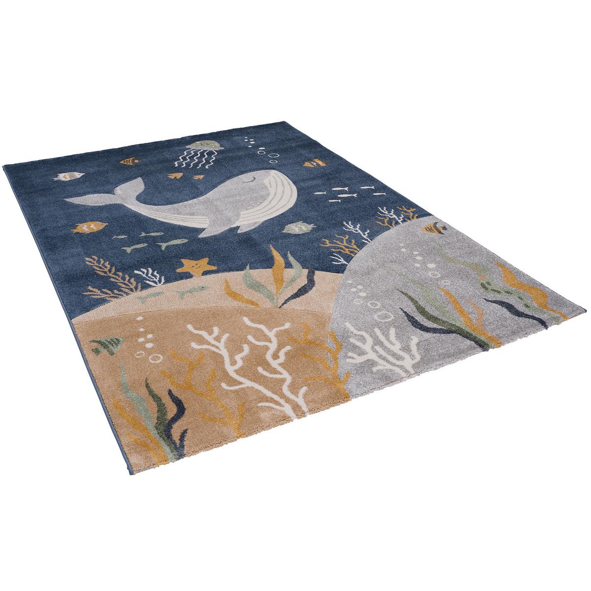 KINDER TEPPICH MAUI KIDS OZEAN - Blau, Textil (160/230cm) - Pergamon