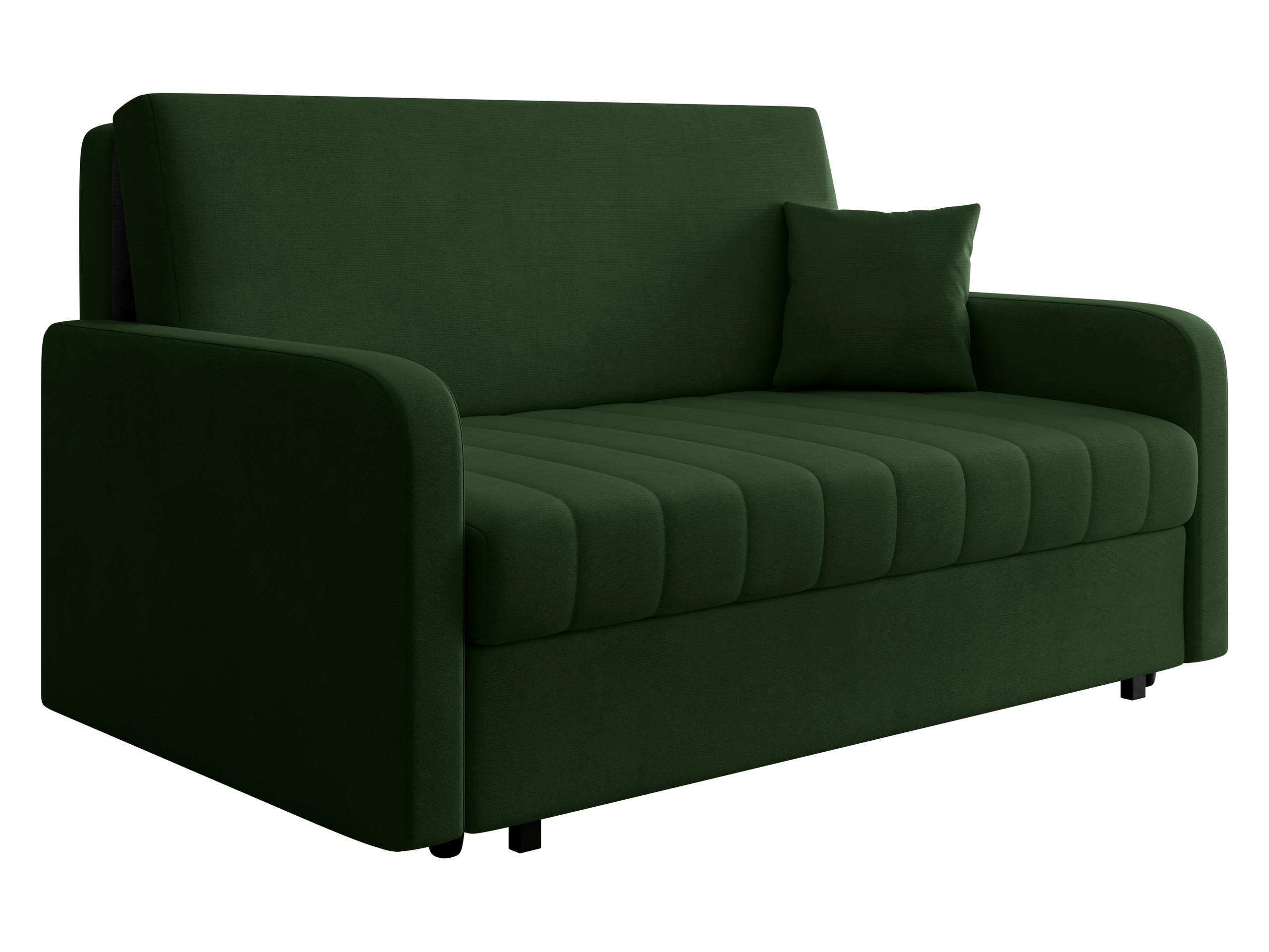 SCHLAFSOFA Viva Silk IV - Dunkelgrün/Schwarz, Holz/Textil (172/85/98cm) - MIRJAN24