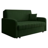 SCHLAFSOFA Viva Silk IV - Dunkelgrün/Schwarz, Holz/Textil (172/85/98cm) - MIRJAN24