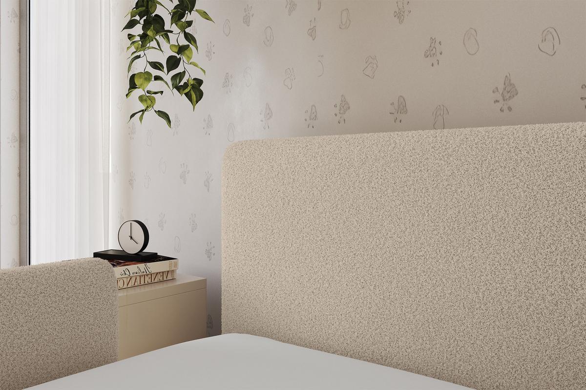 EINZELLBETT Jugendbett mit Bettkasten, Rechts - NORY 80x200 Dunkelbeige - Taupe, Holzwerkstoff/Textil (80/200cm) - ALTDECOR