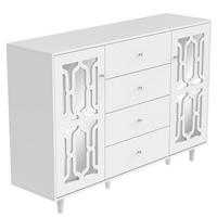 SIDEBOARD Modernes White 147.5/40/102 cm - Weiß, Holz (147.5/102/40cm) - Urban Meuble