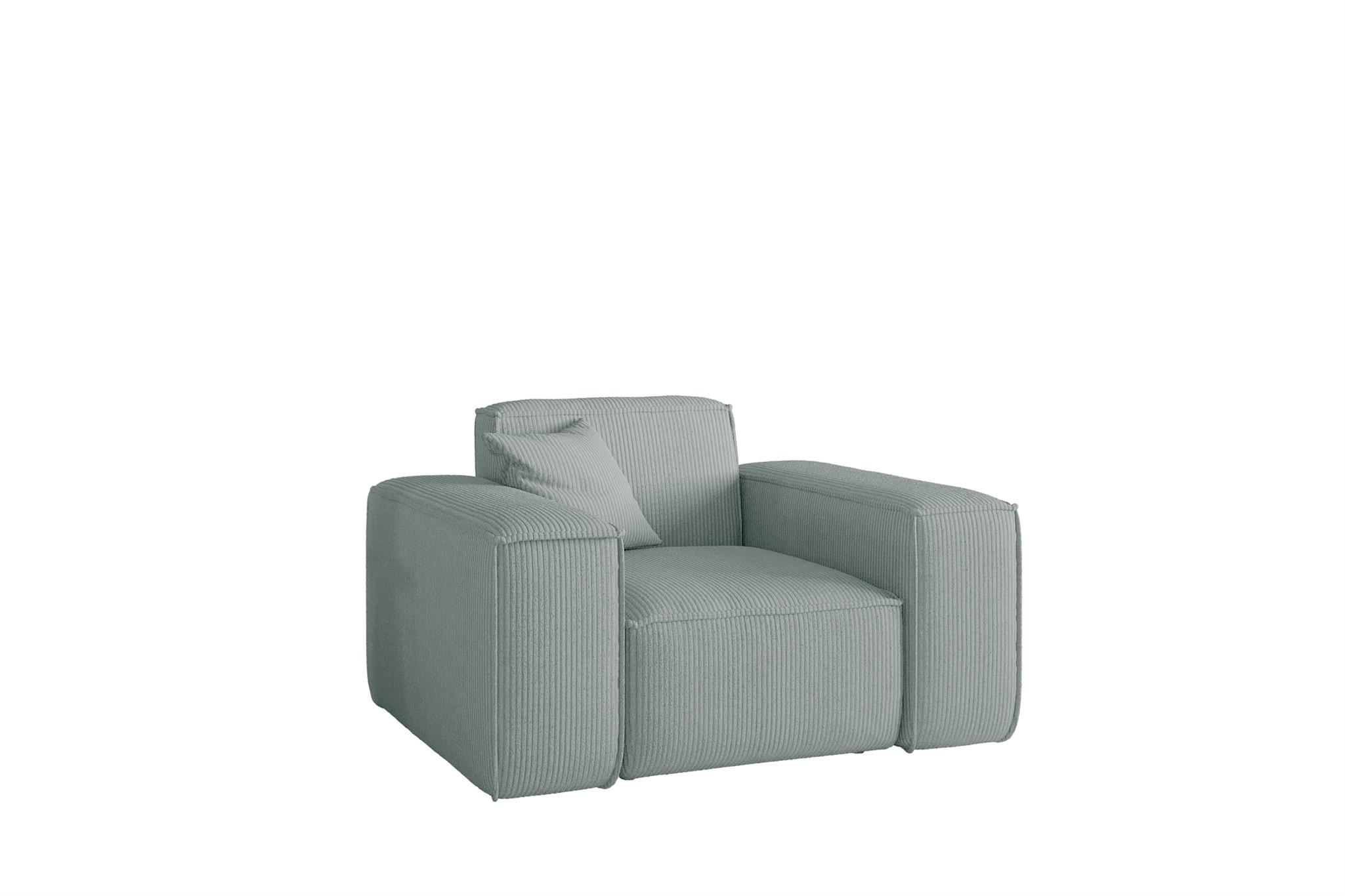 SESSEL Celes Premium Stoff Scala - Pastellblau, Holzwerkstoff/Textil (121/73/88cm) - Fun Möbel