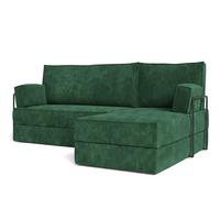 ECKSOFA NOTIA modulares Boneless Sofa mit Schlaffunktion Grün Kordstoff - Grün, Textil (200/120cm) - MASSENO