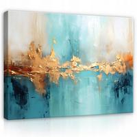 LEINWANDBILD Abstrakt Modern Bilder Wohnzimmer 60x40 - Multicolor, Holzwerkstoff (60/40cm) - Wallarena