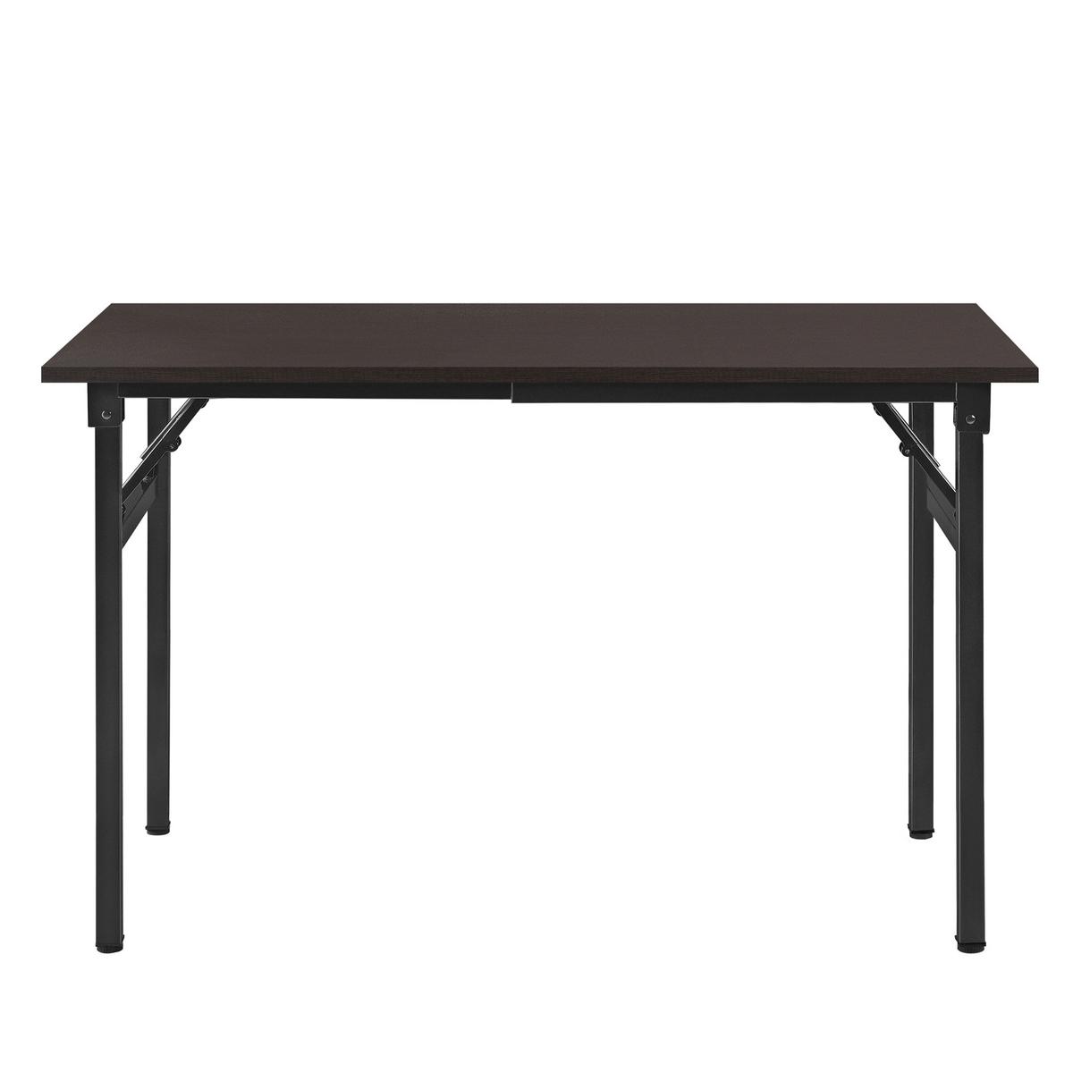 KLAPPTISCH - Dunkelbraun/Schwarz, Holzwerkstoff/Metall (60/120/76.4cm) - [neu.haus]